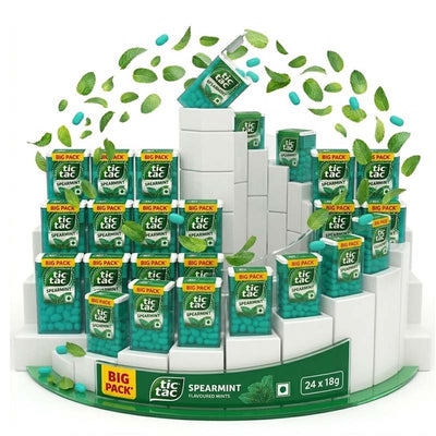 Tic Tac Spearmint Mints 18g (24 Packs) - Big pack