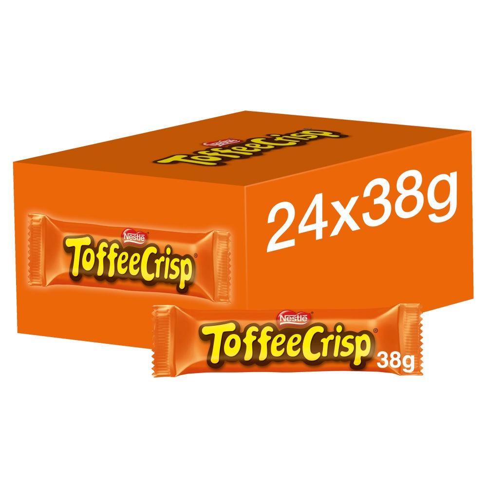 Toffee Crisp Milk Chocolate Bar 38g (Box of 24)