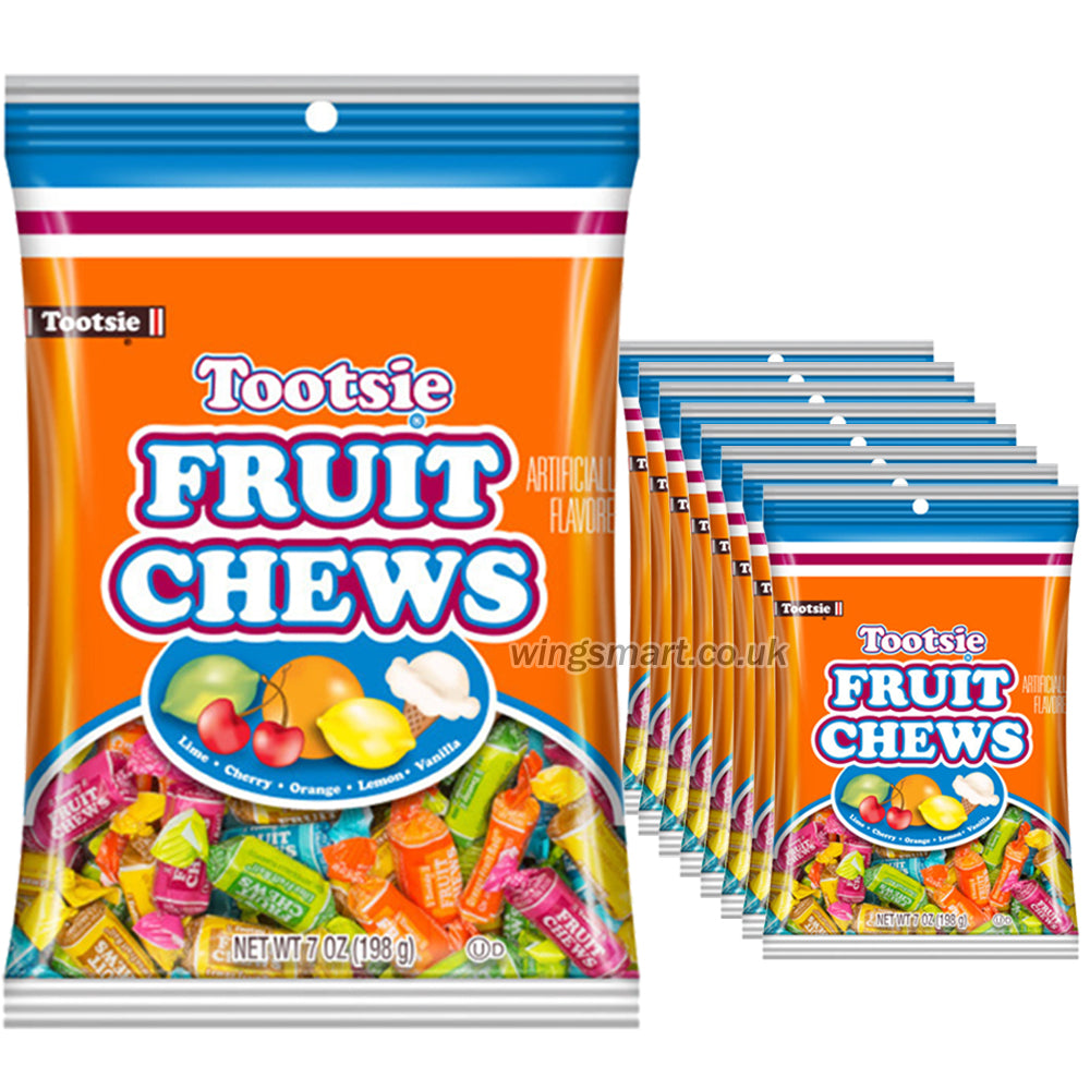 Tootsie Fruit Chews Bag 198g (Pack of 8)