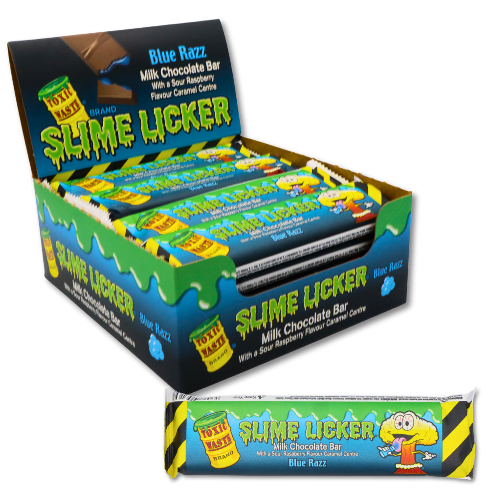 Toxic Waste Slime Licker Milk Chocolate Bar 50g (Box of 20)