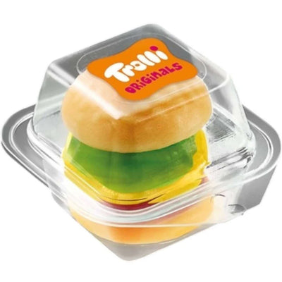 Trolli Mini Burger Gummy Sweets 60 x 10g Fun Jelly Candy Pack Bulk Box