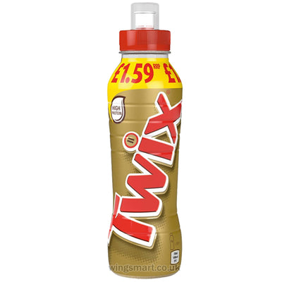 Twix Chocolate Caramel Biscuit Milk Shake Drink 350ml (Pack of 8)