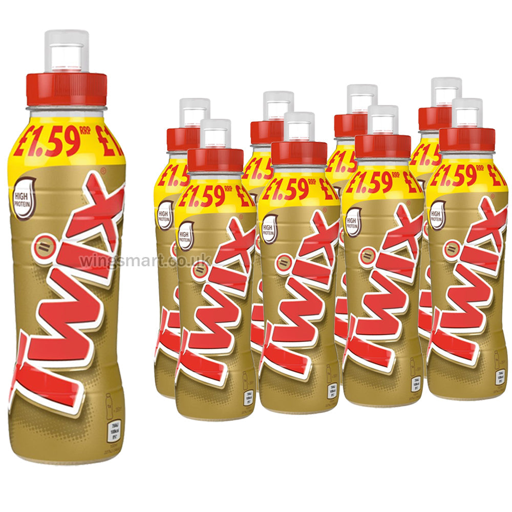 Twix Chocolate Caramel Biscuit Milk Shake Drink 350ml (Pack of 8)