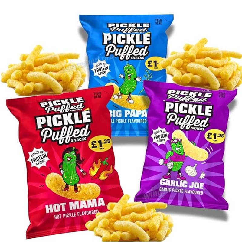 Van Holten's Pickle Puffs Variety Pack 14 x 50g PMP – Hot Mama, Garlic Joe & Big Papa