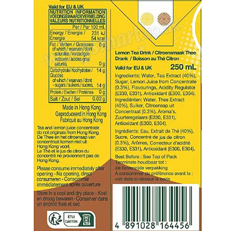 Vita Lemon Tea (VLT), 4 x 6 x 250ml