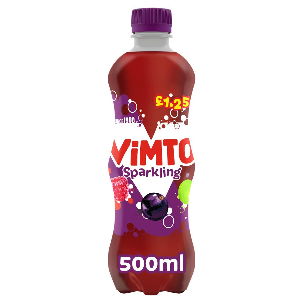 Vimto Sparkling Drink 500ml × 12 – Classic British Fizz