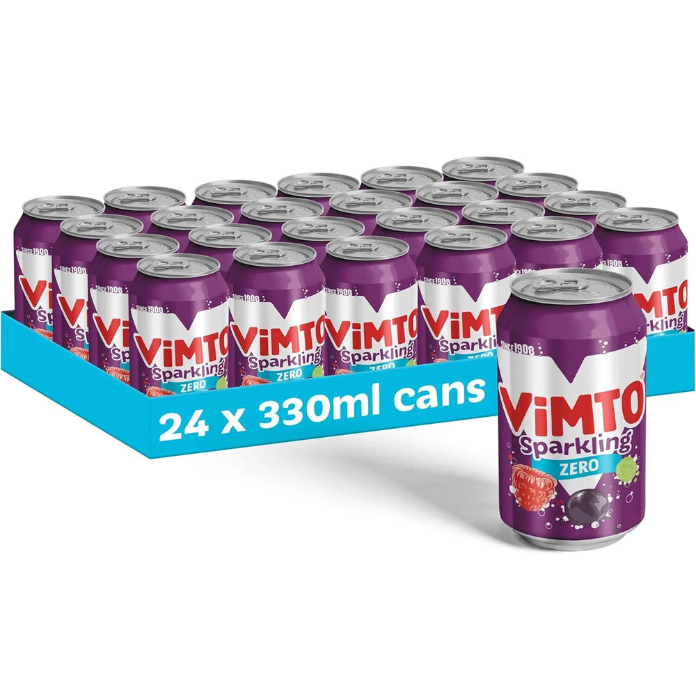 Vimto Sparkling Zero Sugar - 24 x 330ml Cans