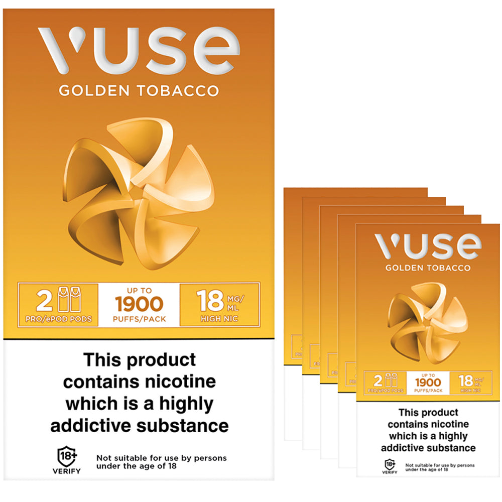 Vuse Originals 2 Golden Tobacco ePod eLiquid Pods 18 mg/ml (Case of 5)