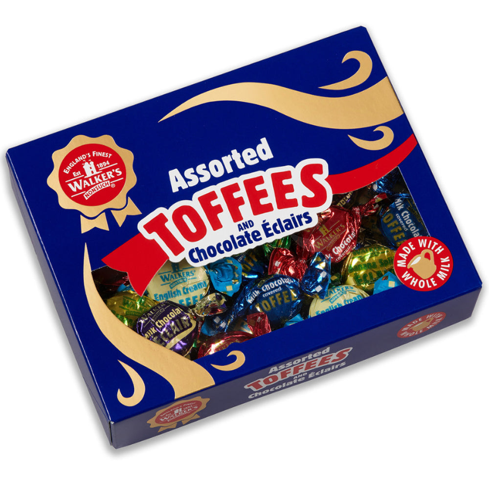 Walker's Nonsuch Assorted Toffee & Chocolate Eclairs Gift Box 350g