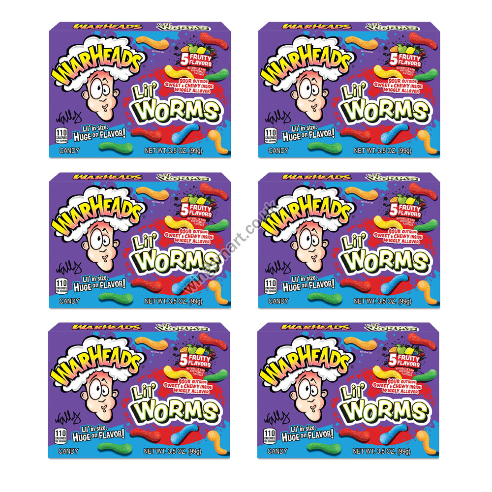 Warheads Lil' Worms Theatre Box 99g