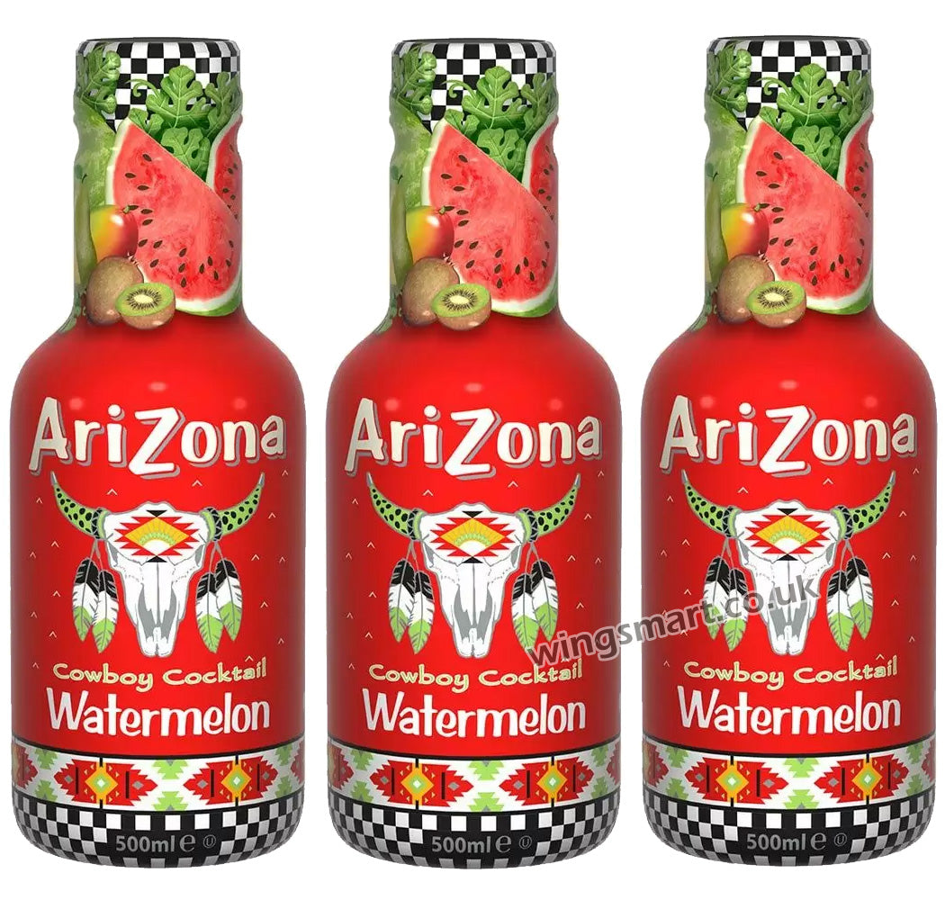 Arizona Watermelon Soft Drink 3 x 500ml Bottles