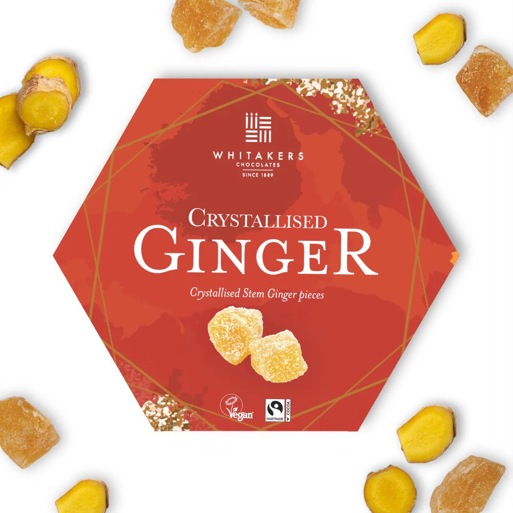 Whitakers Crystallised Ginger – 200g