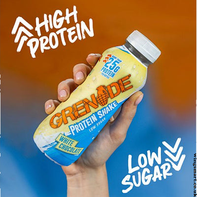 Grenade White Chocolate Flavour Protein Shake 330ml (pack of 8 bottles)