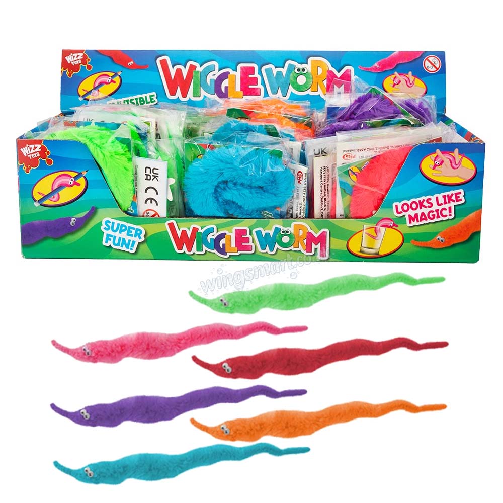 Wizz Toys Wiggle Worms Pocket Toy 48 Packs