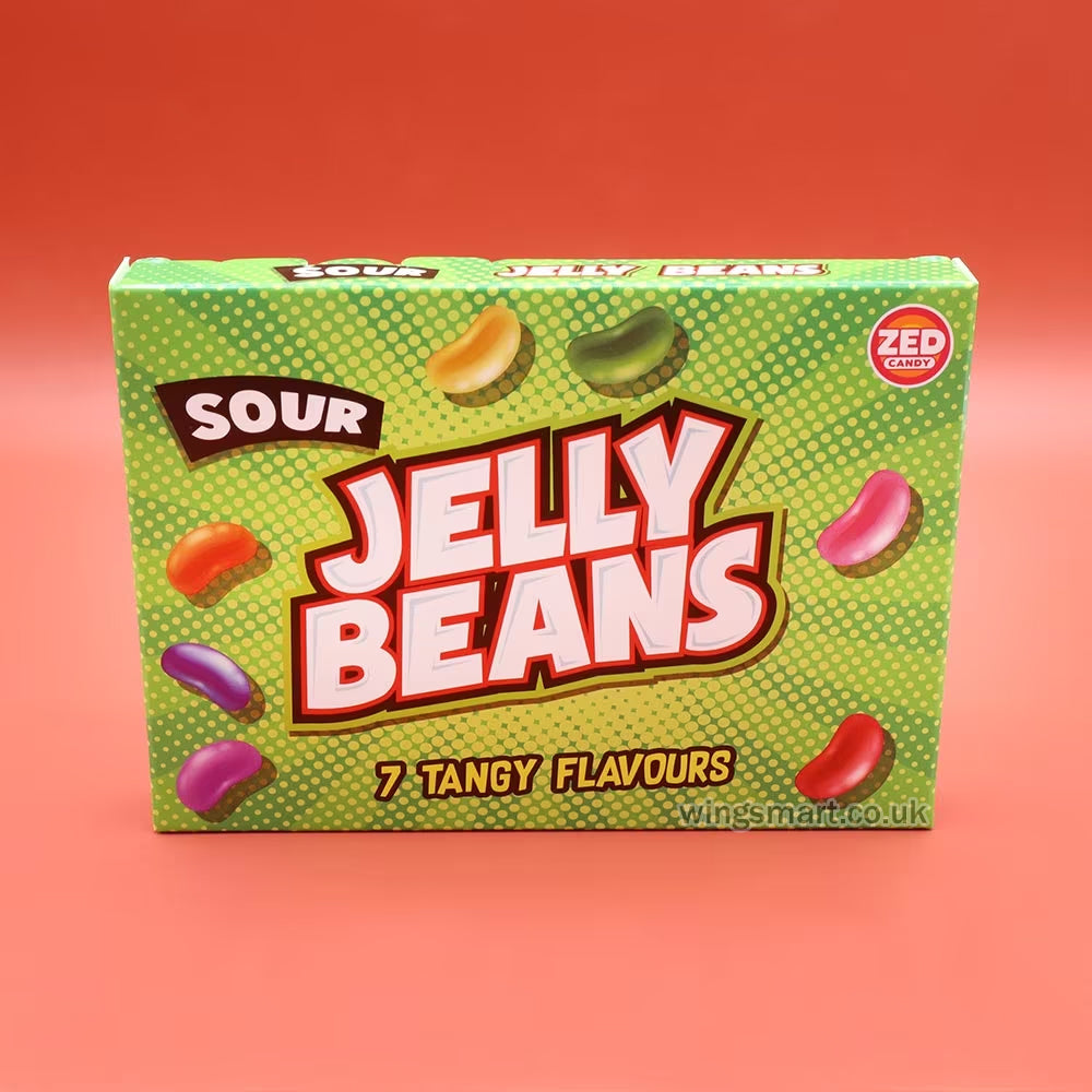 Zed Candy Sour Jelly Beans Box 120g (Pack of 12)