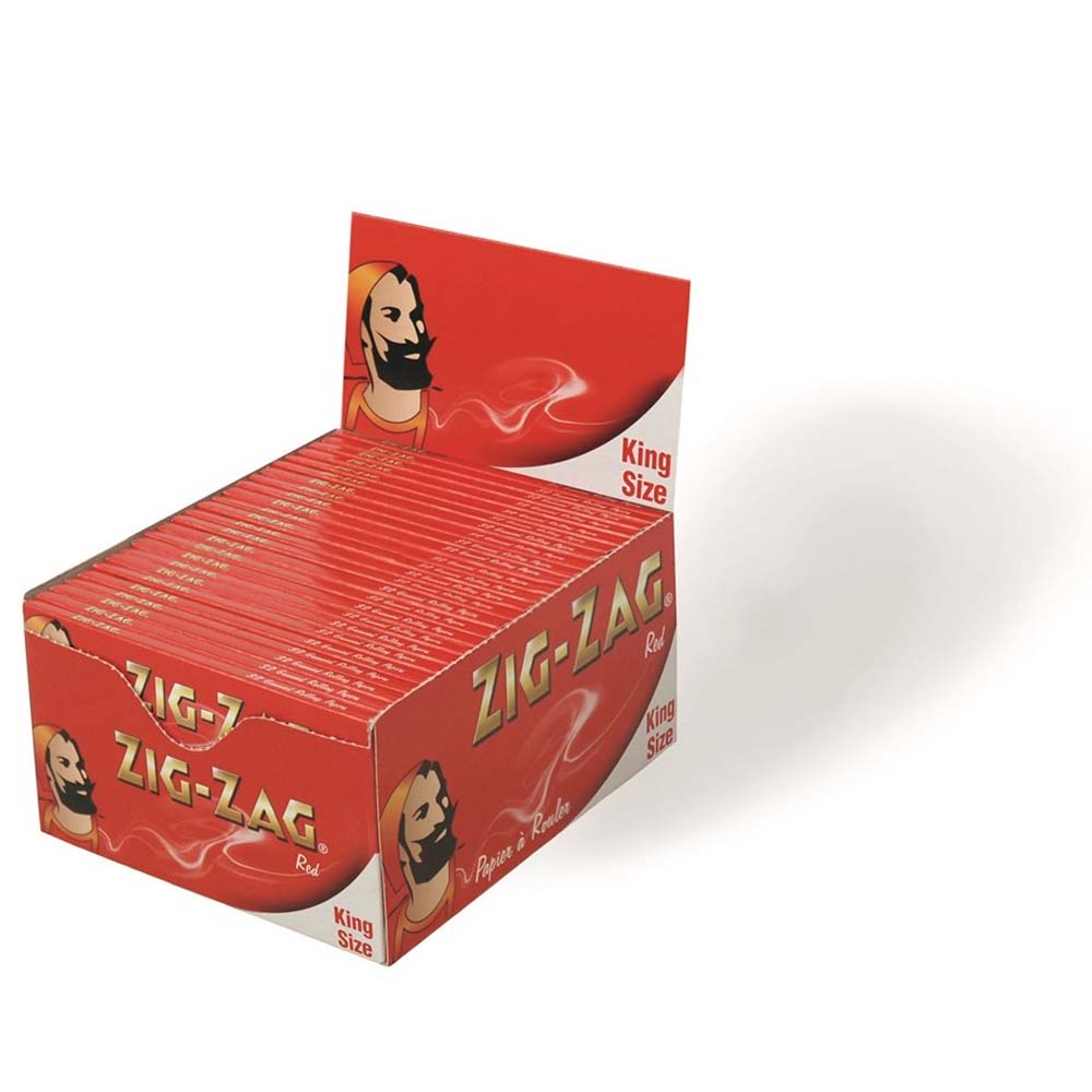 Zig Zag King Size Red Rolling Papers – 50 Pack