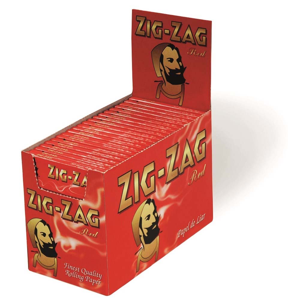 ZIG ZAG RED REGULAR SIZE ROLLING PAPERS – 100 PACK