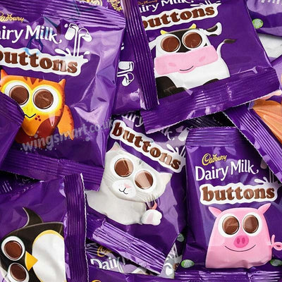 Cadbury Dairy Milk Buttons 14.4g – 20, 40 & 60 Packs
