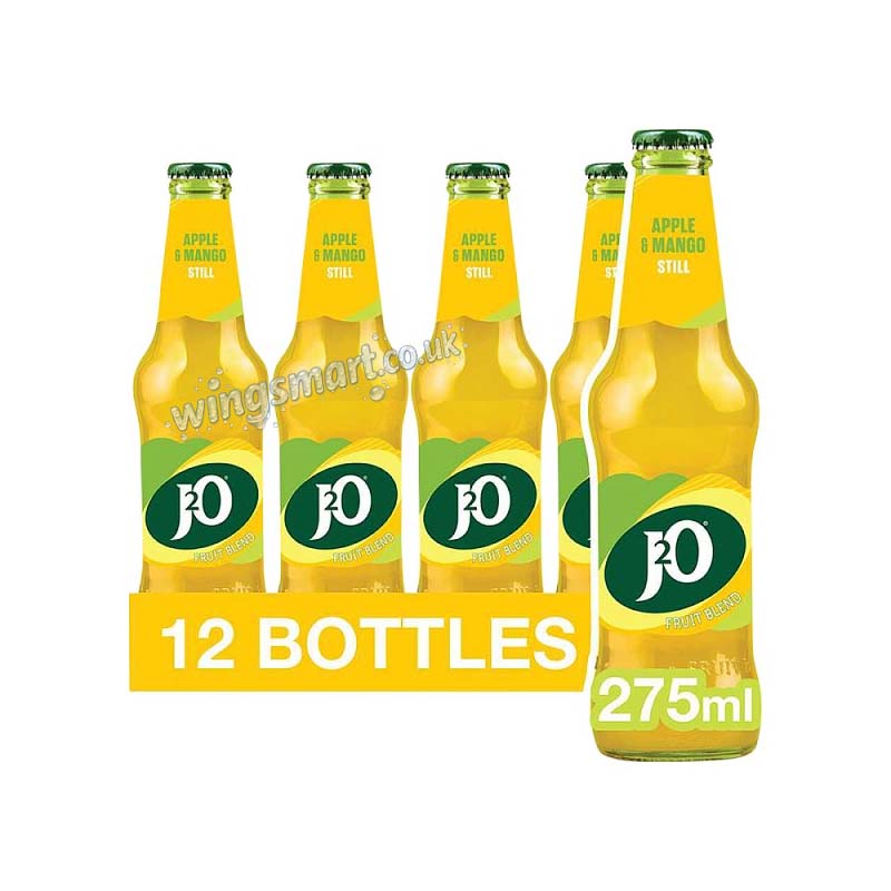 J2O Orange & Passion fruit,Apple & Raspberry & Apple & Mango 12x275ml (Full case)