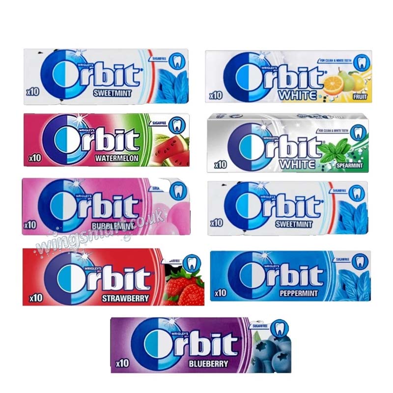 Orbit Sugar Free Chewing Gum 14g Random Mixed Flavours
