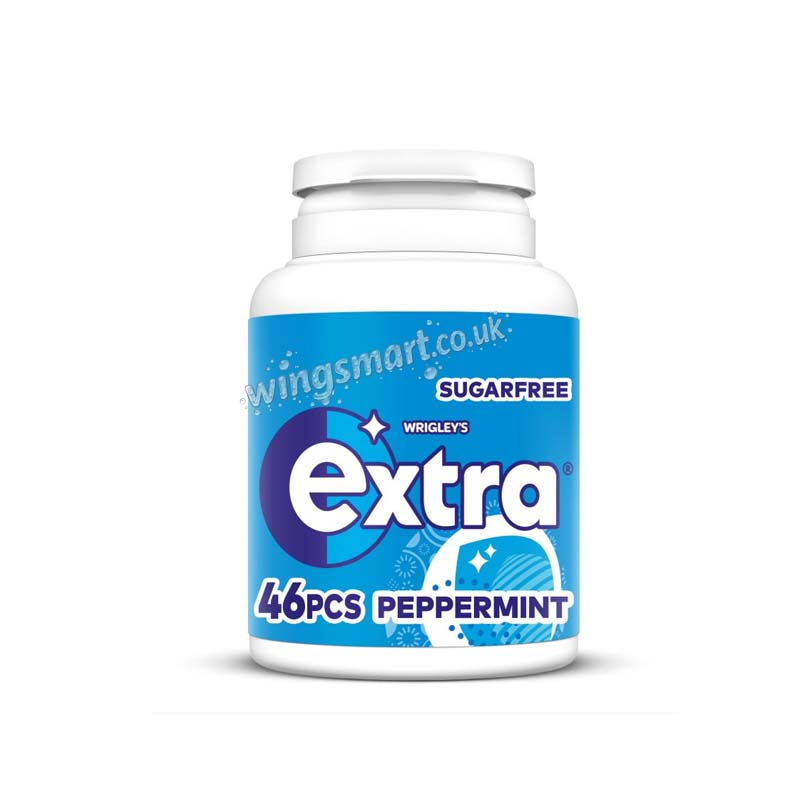 Wrigley's Extra Chewing Gum Bottle Sugar Free Peppermint 46 Pieces x 6 Bottles (Fullbox)