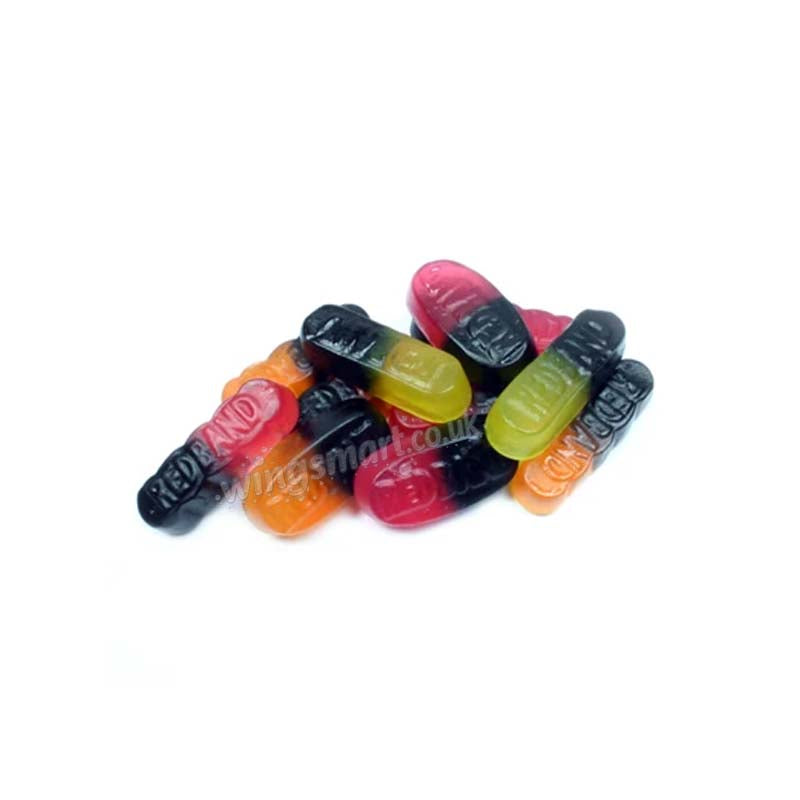 Red Band Fruit Duos Liquorice Sweets 500g-2kg Bag Fruity Chewy