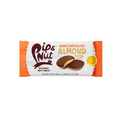 Pip & Nut Dark Chocolate Almond Butter Cups 31g (Pack of 15) Fullbox