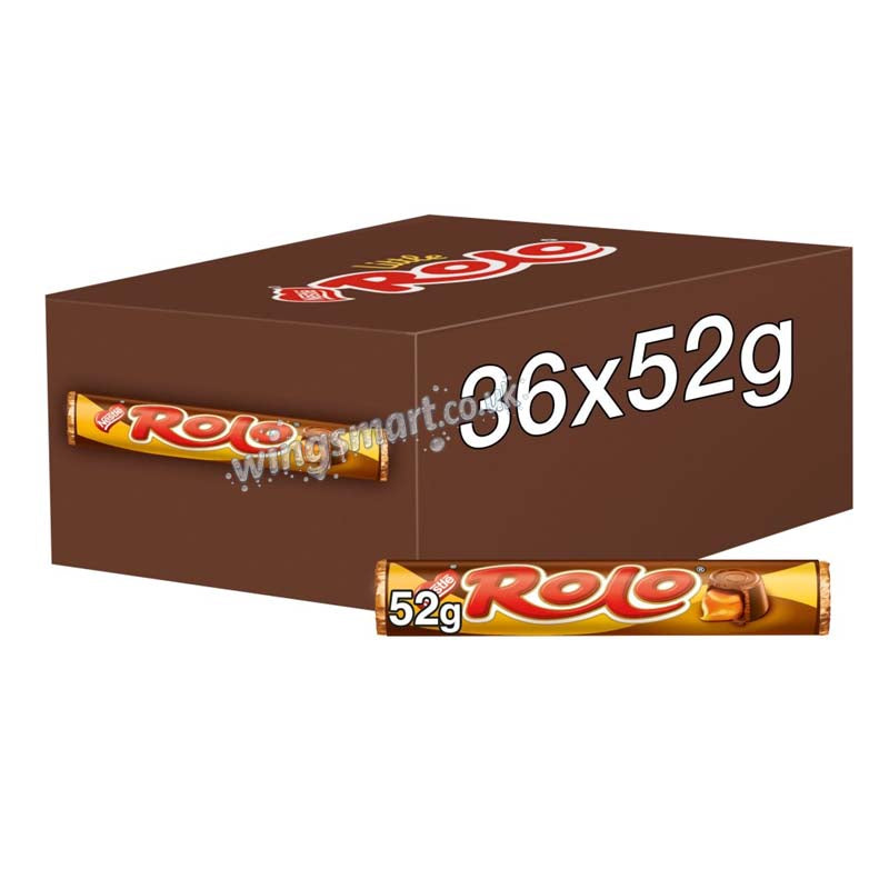 Rolo Milk Chocolate & Toffee Tube 52g (18 or 36 Packs)
