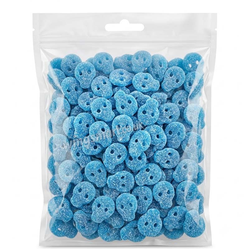 Candycrave Vegan Fizzy Blue Skulls 1kg - 5kg