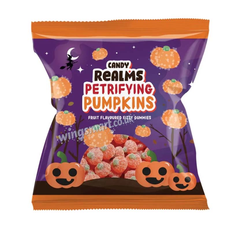 Candy Realms Petrifying Pumpkins Bag 170g (Pack of 12)