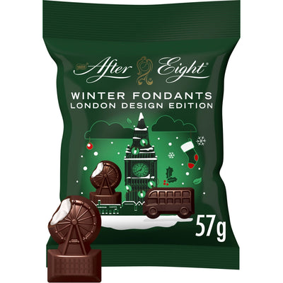 After Eight Winter Fondants Dark Mint Chocolate Bag 57g (Box of 12)
