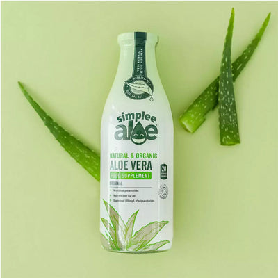 Simplee Aloe Vera Food Supplement 2 x 1L Organic