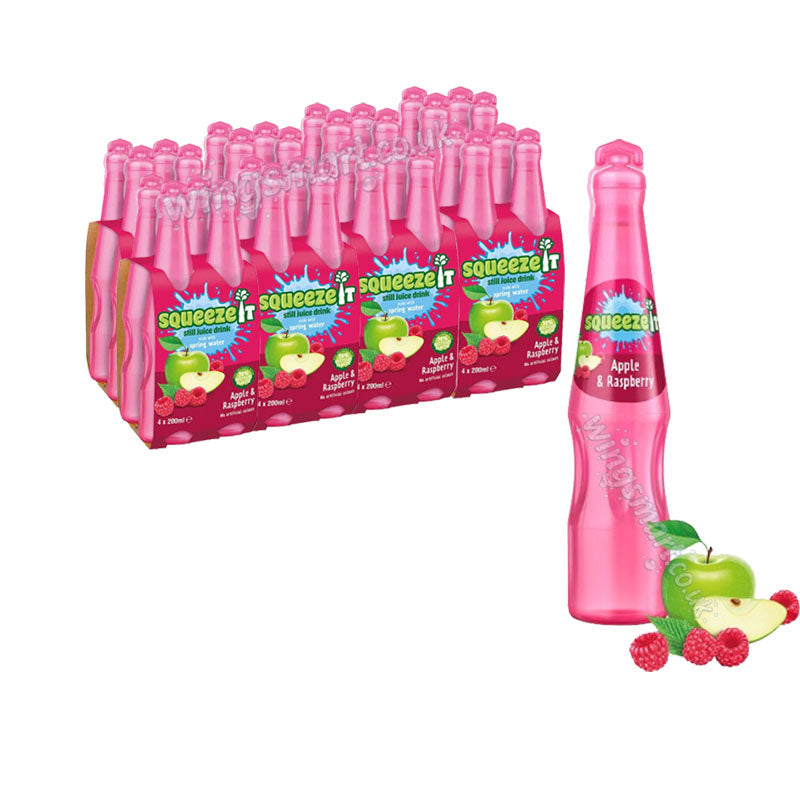 Squeeze It Apple & Raspberry Spring Water 200ml Fruity Soft Drink