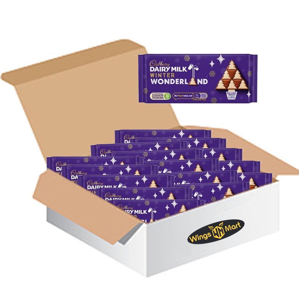 Cadbury Dairy Milk Christmas Winter Wonderland Chocolate Bar 100g (Pack of 20)
