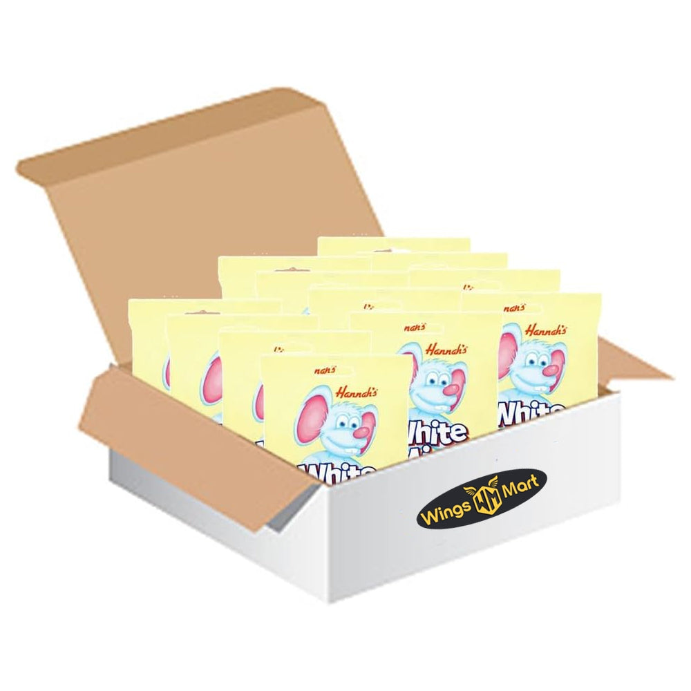 Hannah's White Mice Bag 140g (Box of 12)