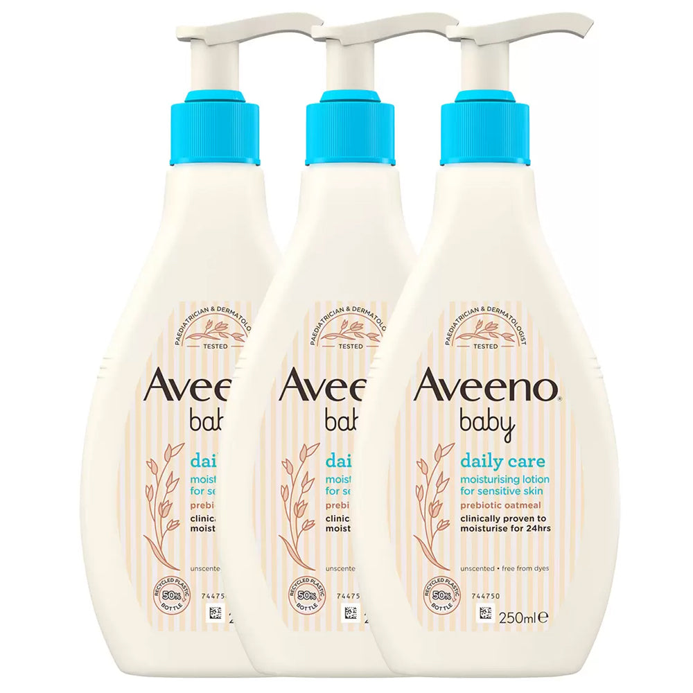 Aveeno Baby Daily Care Moisturising Lotion 3 x 250ml