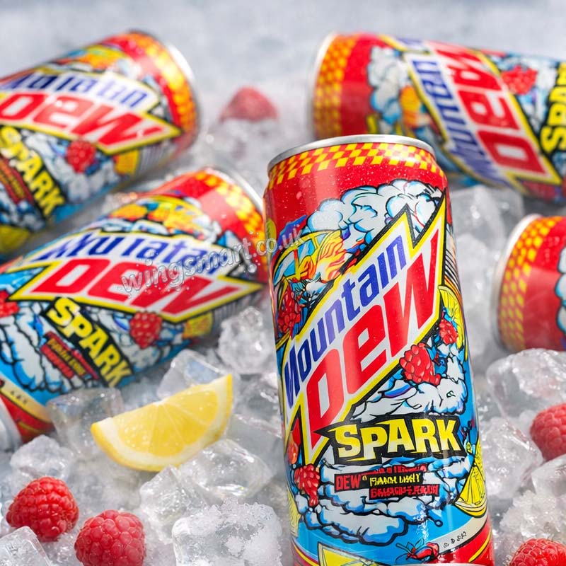 Mountain Dew Spark Can 24 x 330ml Full Case Citrus Raspberry Soft Drink