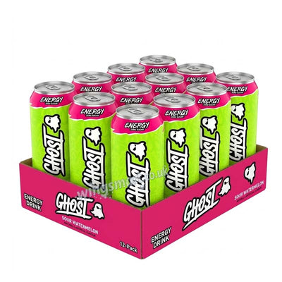 Ghost Energy x Warheads Sour Watermelon Energy Drink 500ml (06 or 12 Cans)