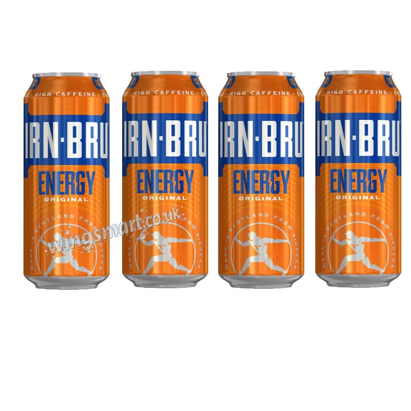 IRN BRU Energy Drink Can 500ml (Pack of 12) | Scottish Soft Drink