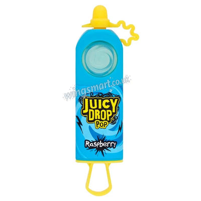 Juicy Drop Pop Candy 26g Pack of 12 | Sour Gel Filled Lollipop Sweets
