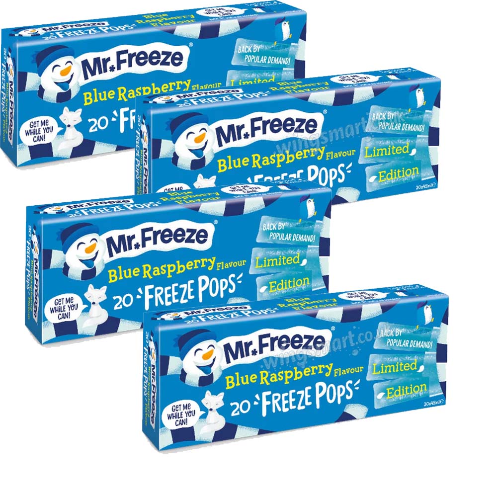 Mr Freeze Blue Raspberry 45ml Ice Pops Pack of 20