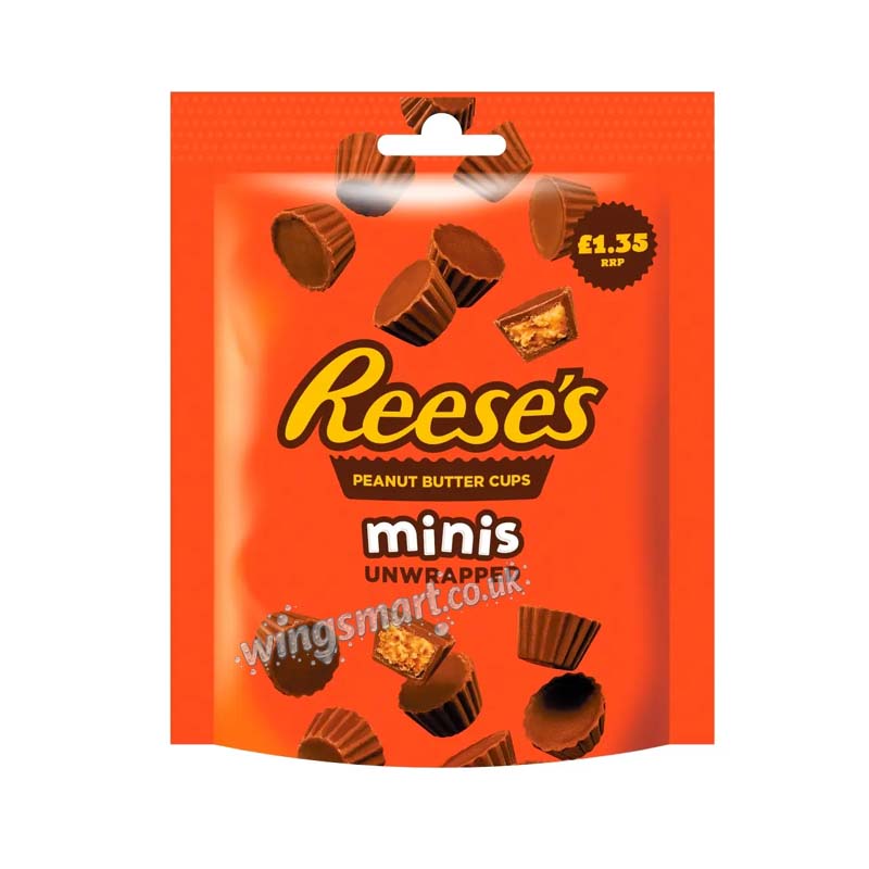 Reese's Peanut Butter Cup Minis Bag 68g PMP (Pack of 16)