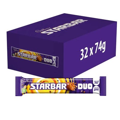 Cadbury Starbar Duo Chocolate Bar 74g (Pack of 32) Fullbox Offer Price