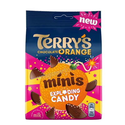 Terry's Chocolate Orange Exploding Minis Pouch 105g (Pack of 10) Fullbox