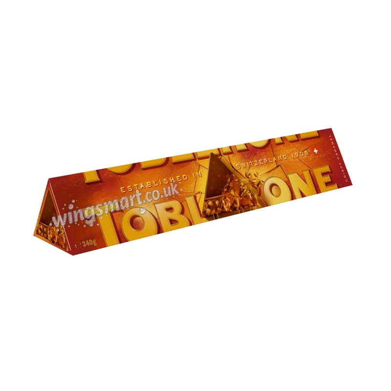 Toblerone Crispy Caramel Chocolate Gift Bar 340g New (Pack of 3)