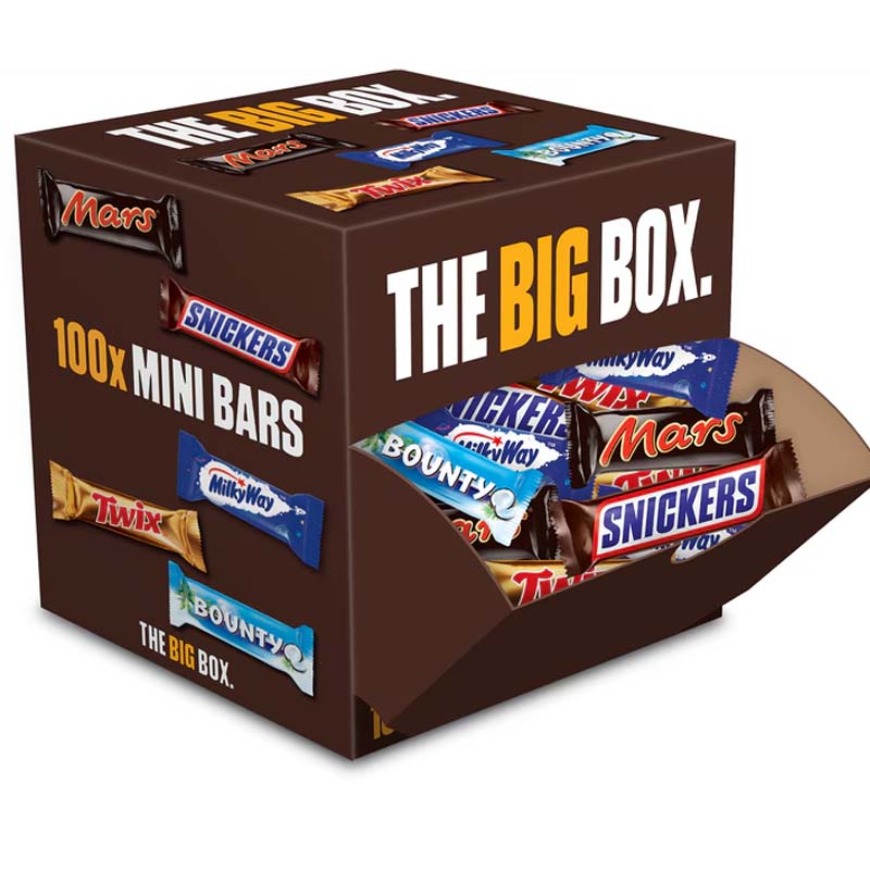 Mars The Big Box 1.9kg – 100 Mini Chocolate Bars Assortment