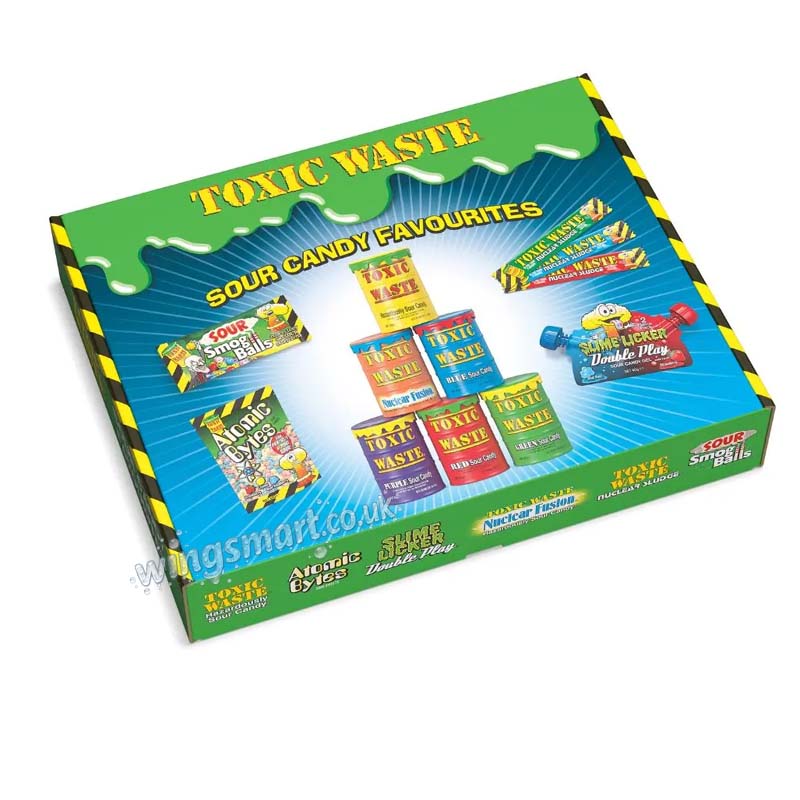 Toxic Waste Sour Candy Favourites Selection Box 460g