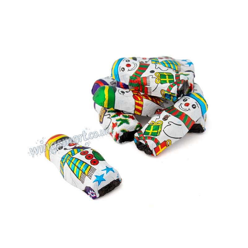 Solid Milk Chocolate Snowmen Bag 1kg Christmas Treat