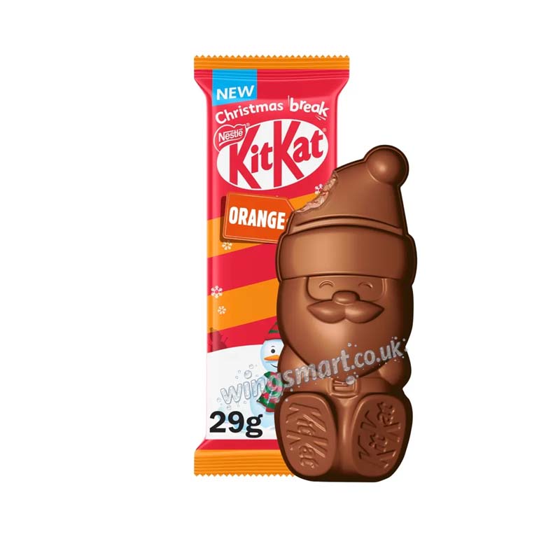 KitKat Santa Orange Chocolate Filled Figure 29g (Pack of 15) Giftbox