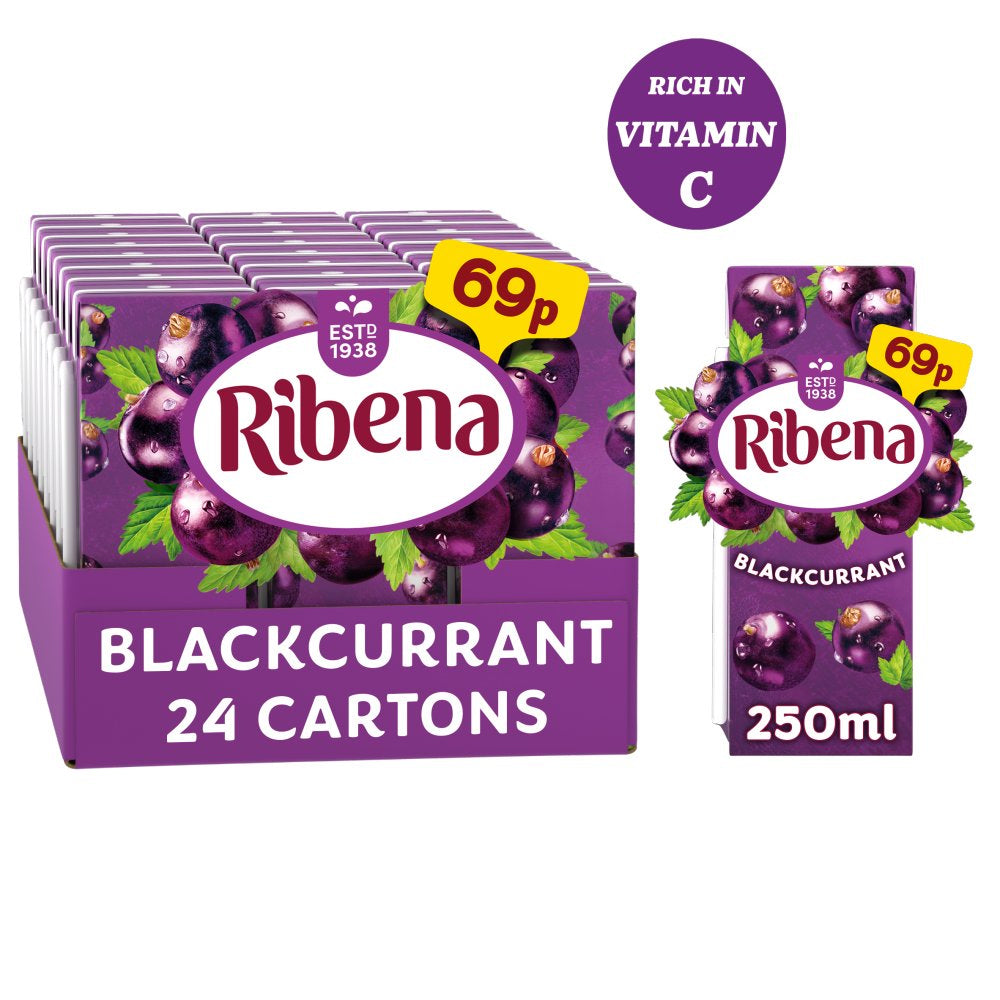 Ribena Blackcurrant Juice Drink 250ml PMP (Box of 24)